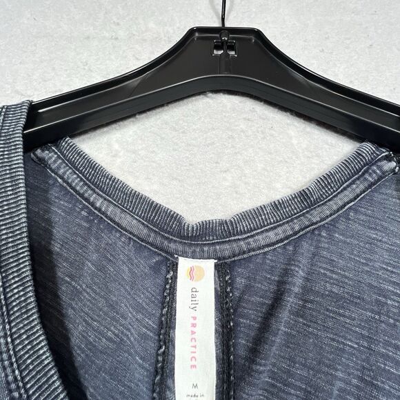 Anthropologie Daily Practice Dress Womens Medium Black Maxi Racer Back Sleeveles - Picture 9 of 12